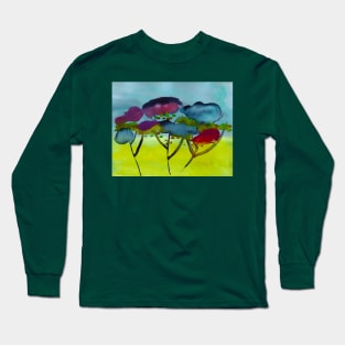 Portrait of a Beautifully Painted Forest Long Sleeve T-Shirt